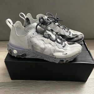 Nike Kendrick Lamar x React Element 55 'Pure Platinum' Size 5Y / 6.5W